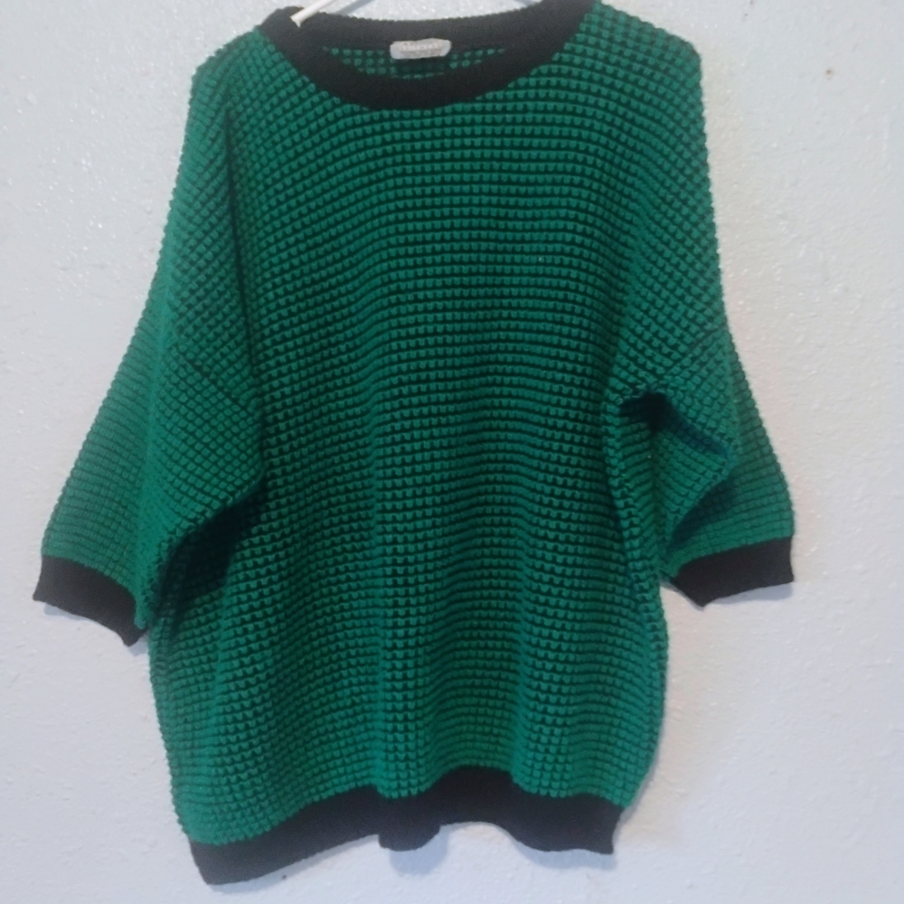 Emerald‎ Green Vintage Adele Women's Knit Cardigan Sweater Holiday Vibes